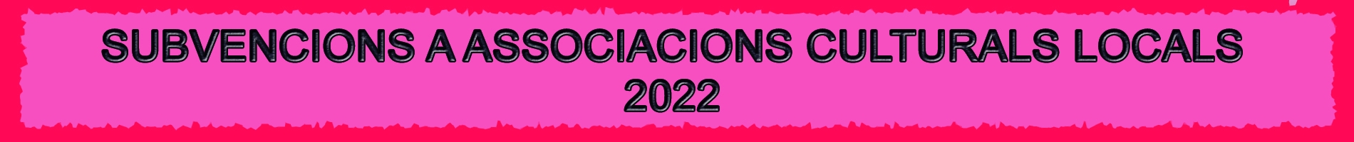 Subvencions a associacions culturals 2022