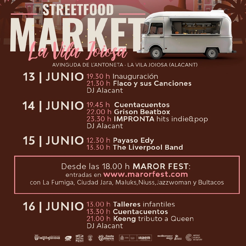 La primera edició de La Vila Street Food Market arrenca este dijous a la platja de les Puntes del Moro