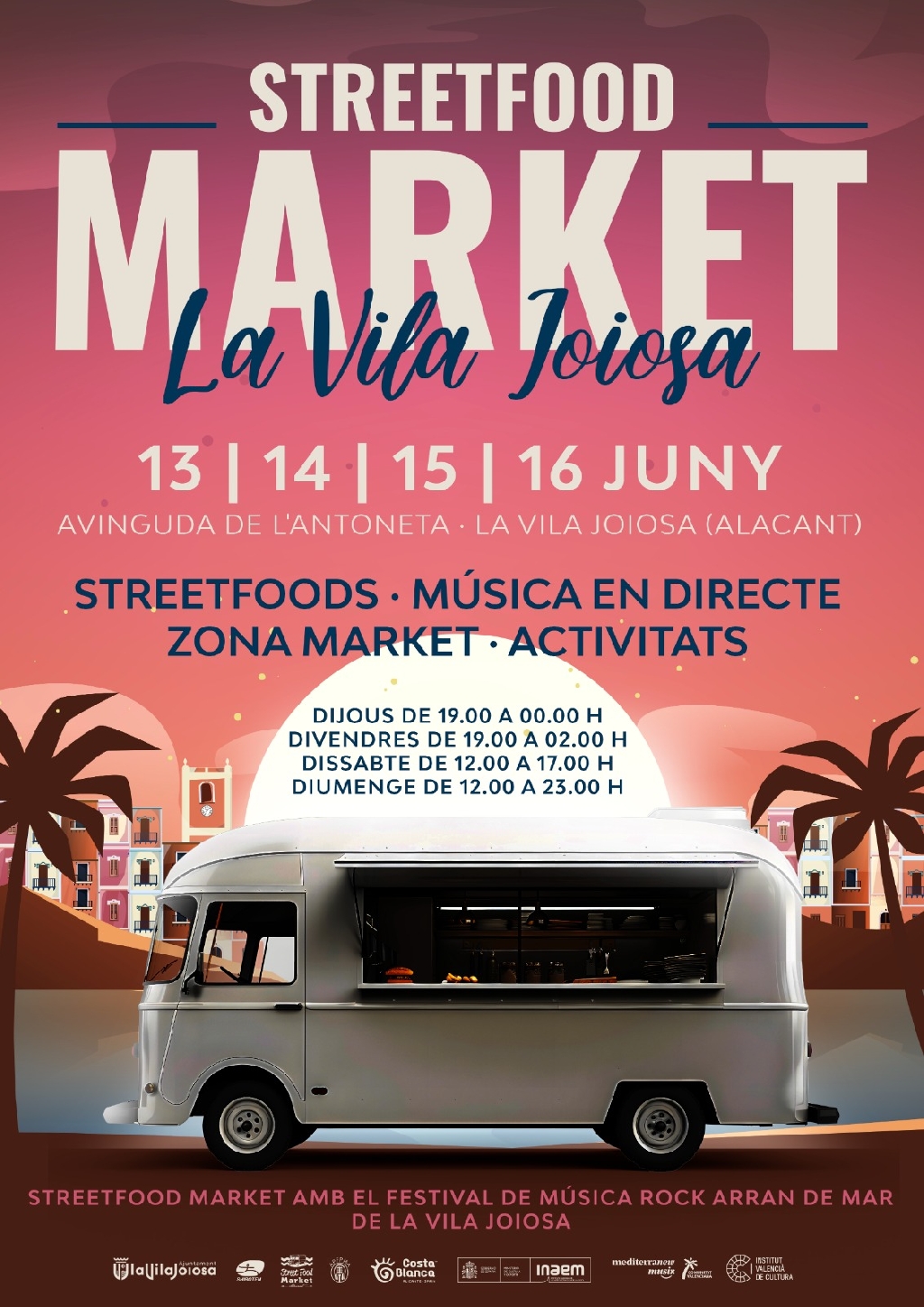 La primera edició de La Vila Street Food Market arrenca este dijous a la platja de les Puntes del Moro
