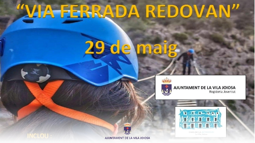 Joventut de la Vila Joiosa organitza una jornada d'aventura i esport en la via ferrada de Redovan
