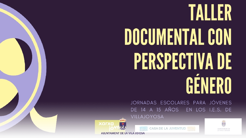 Joventut organitza un taller-documental amb perspectiva de gènere enfocat als joves dels IES de la Vila Joiosa