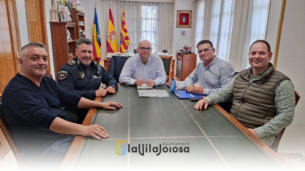 El alcalde de la Vila Joiosa se reúne con la sección sindical del FESEP y SPPLB 