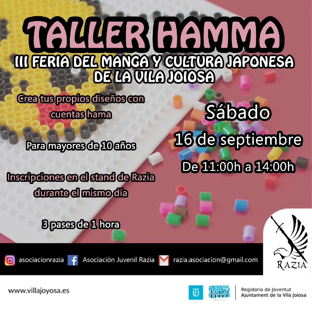 " TALLER DE HAMA BEADS " - III FIRA DEL MANGA DE LA VILA JOIOSA.